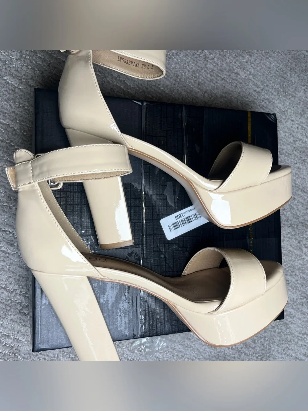 IDIFU Platform Block Chunky High Open Toe Heeled Sandals 8.5. 2886/1